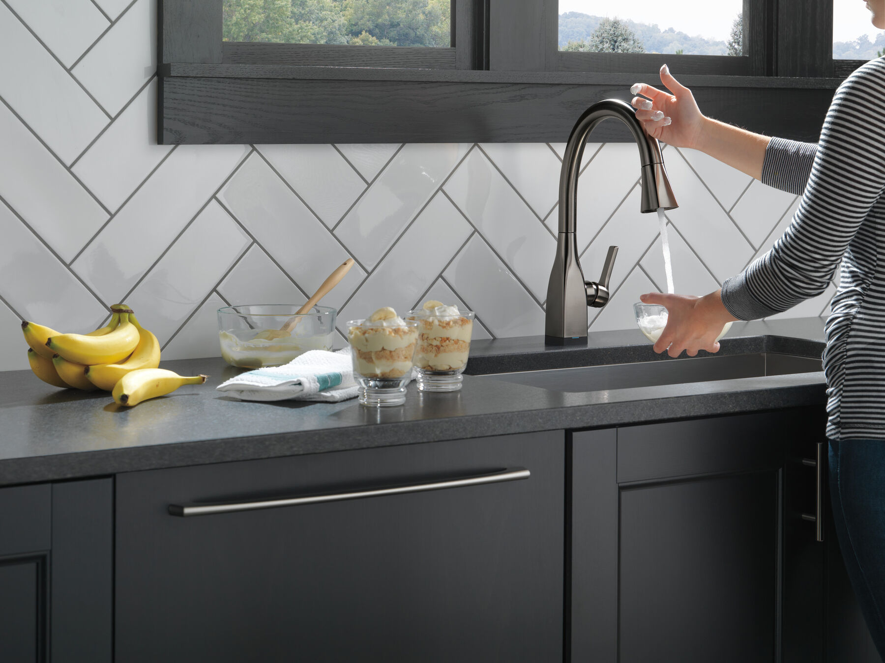 Llave para cocina monomando extensible con tecnologías Touch<sub>2</sub>O® y ShieldSpray®, imagen 9