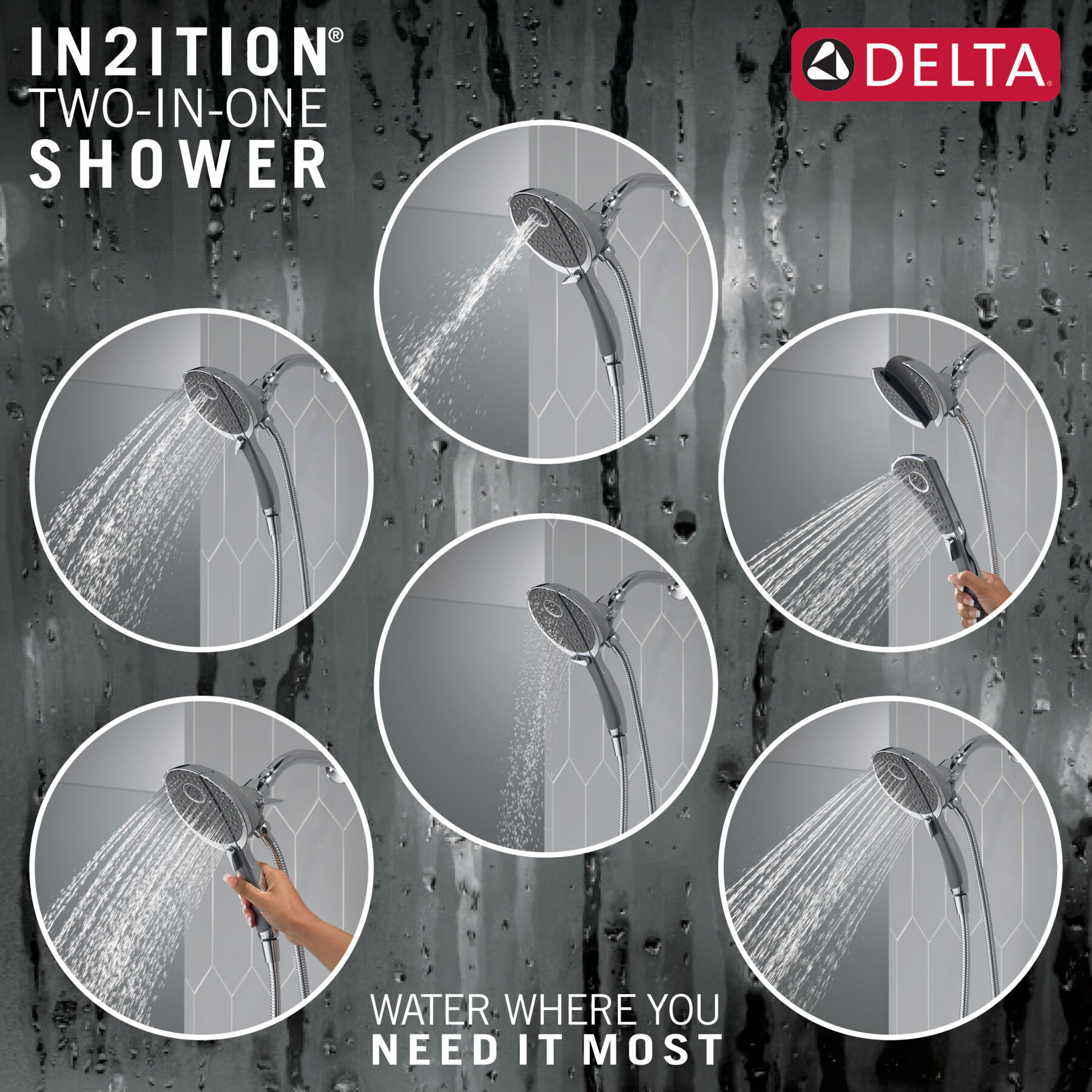 Ducha dos en uno In2ition® de 4 funciones, imagen 2