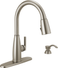 Llave para cocina monomando extensible con dispensador de jabón y tecnología ShieldSpray