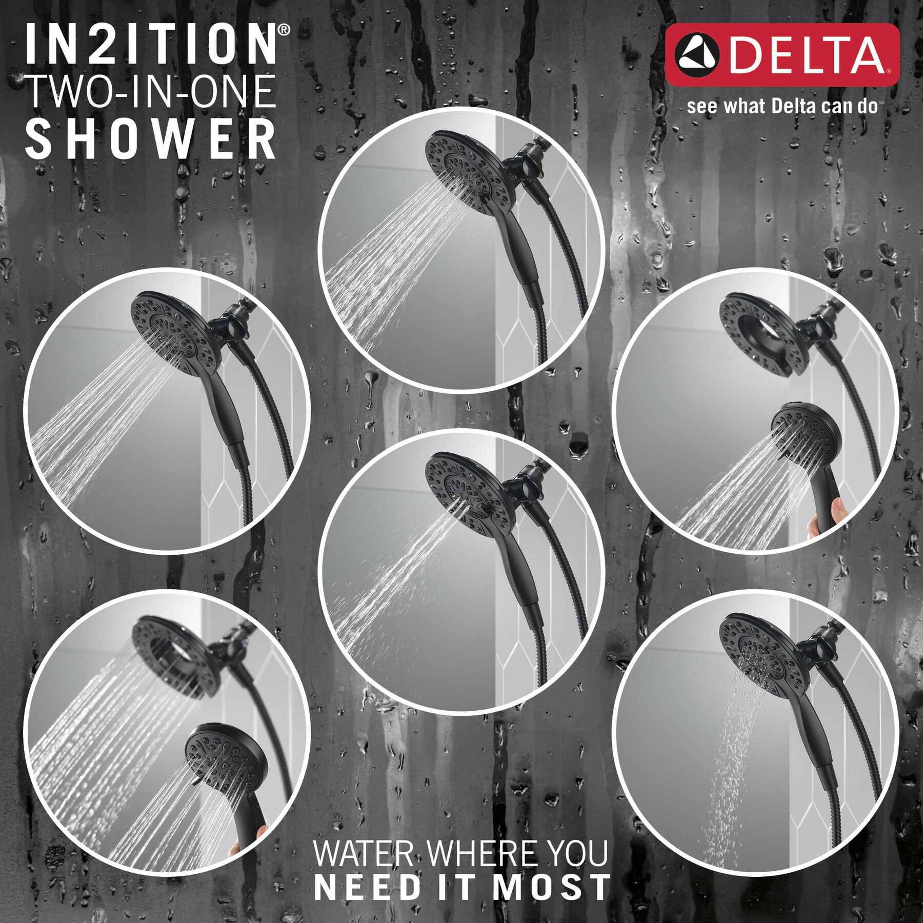 Ducha dos en uno In2ition® de 4 funciones, imagen 2