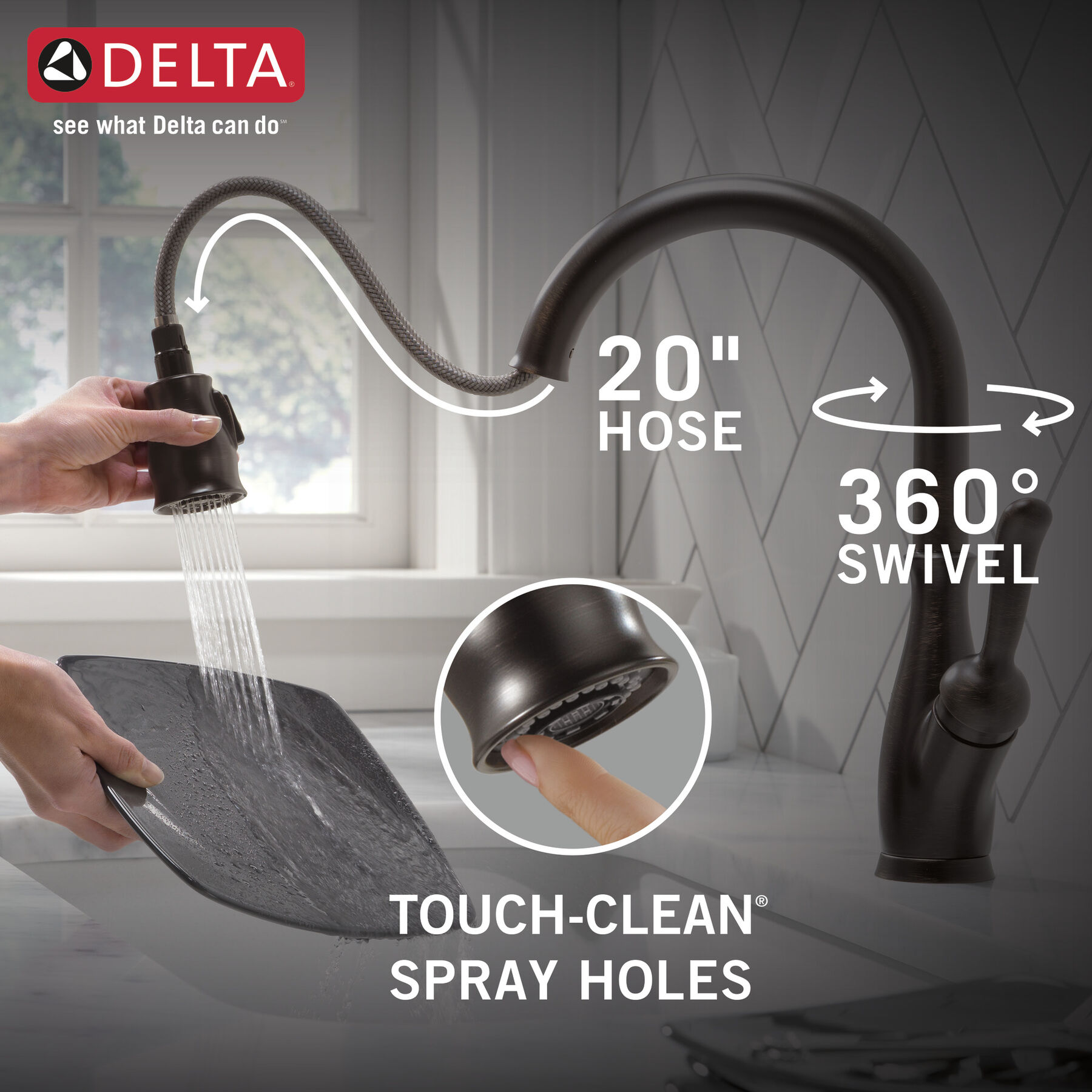 Llave para cocina monomando extensible con tecnología ShieldSpray®, imagen 11
