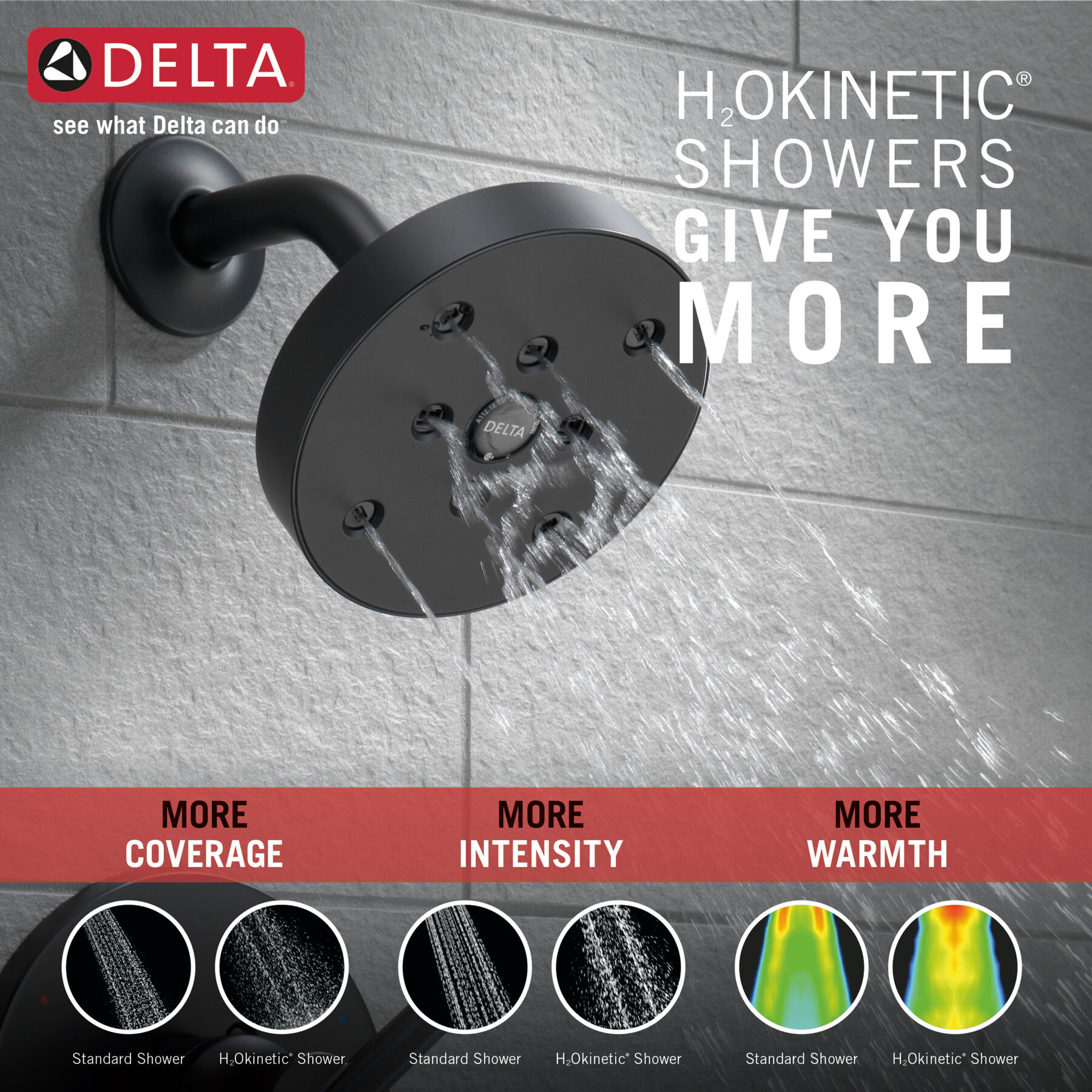 Widespread Lavatory Faucet with Shower Trim and Rough Bundle - 14 Series, image 2