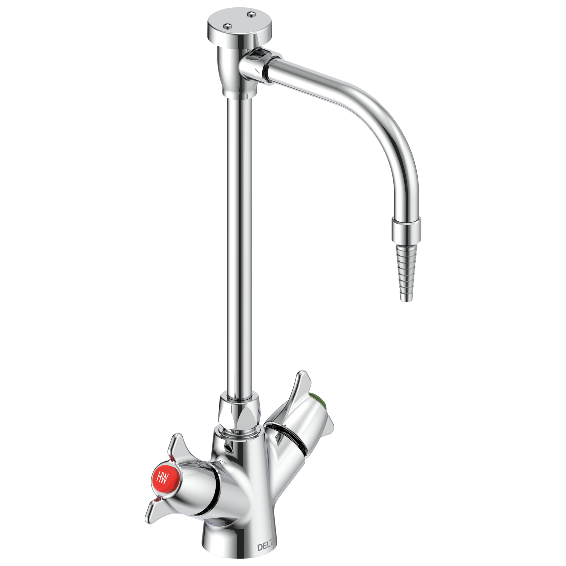 Two Handle Deck-mount Single Shank Laboratory Mixing Faucet