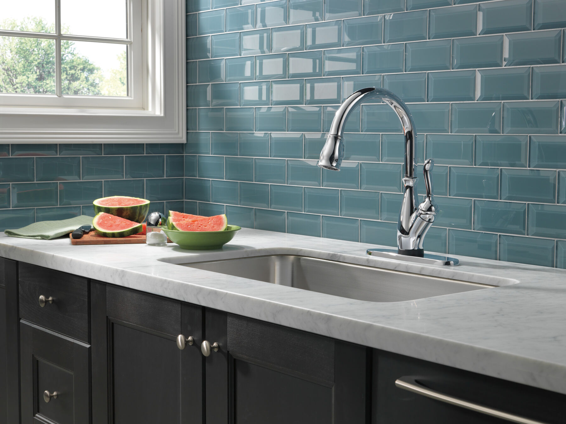Llave para cocina monomando extensible con tecnologías Touch<sub>2</sub>O® y ShieldSpray®, imagen 2