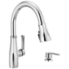 Llave para cocina monomando extensible con dispensador de jabón y tecnología ShieldSpray®