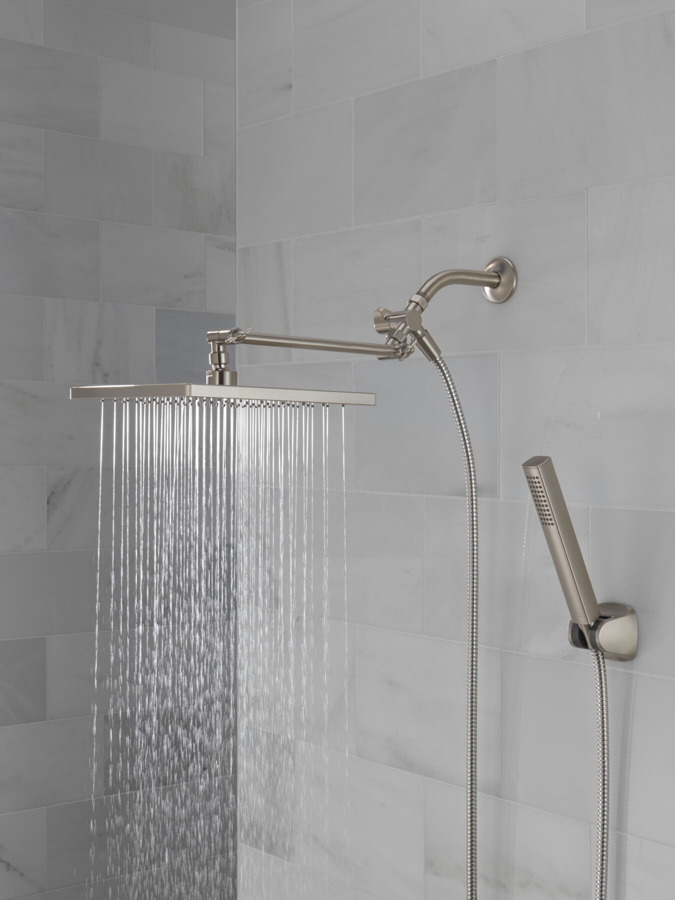 10 inch Raincan Shower Head & Hand Held Combo with Adjustable Extension Arm, image 15