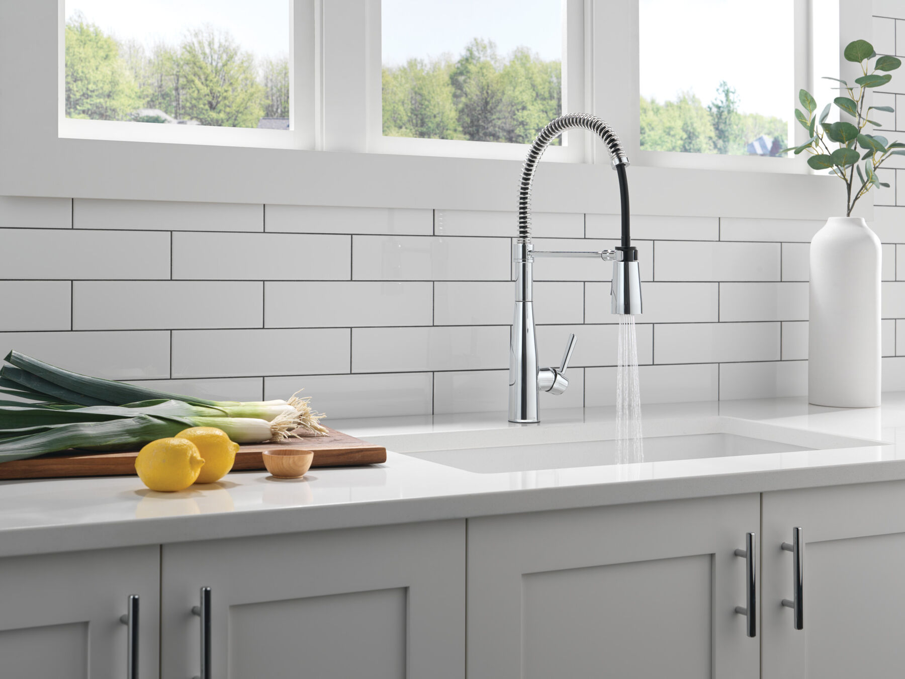 Spring Kitchen Single Handle with Soap Dispenser Bundle, image 7