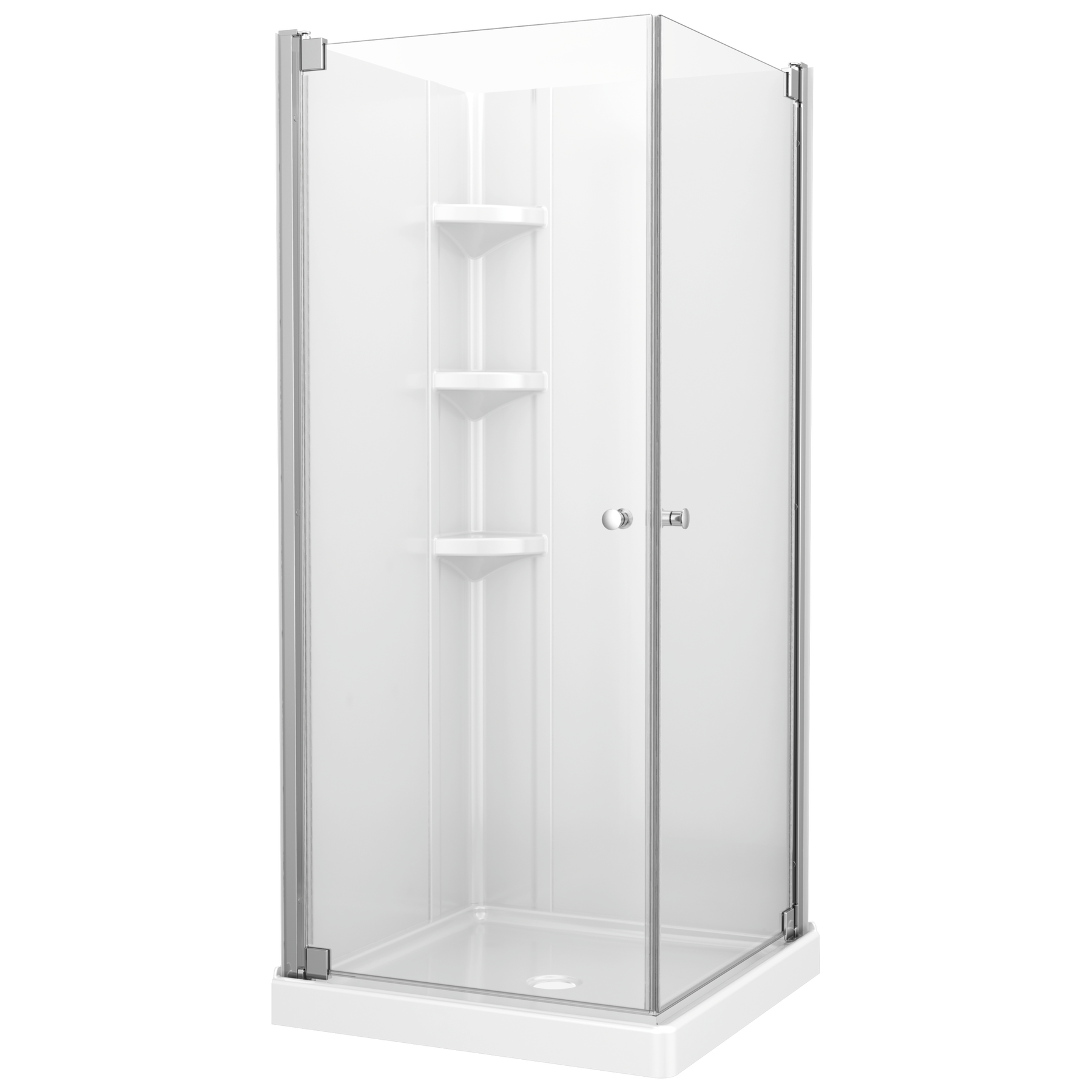 32x32 Corner Shower Bundle - Square