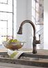 Llave para cocina monomando extensible con tecnologías Touch<sub>2</sub>O® y ShieldSpray®