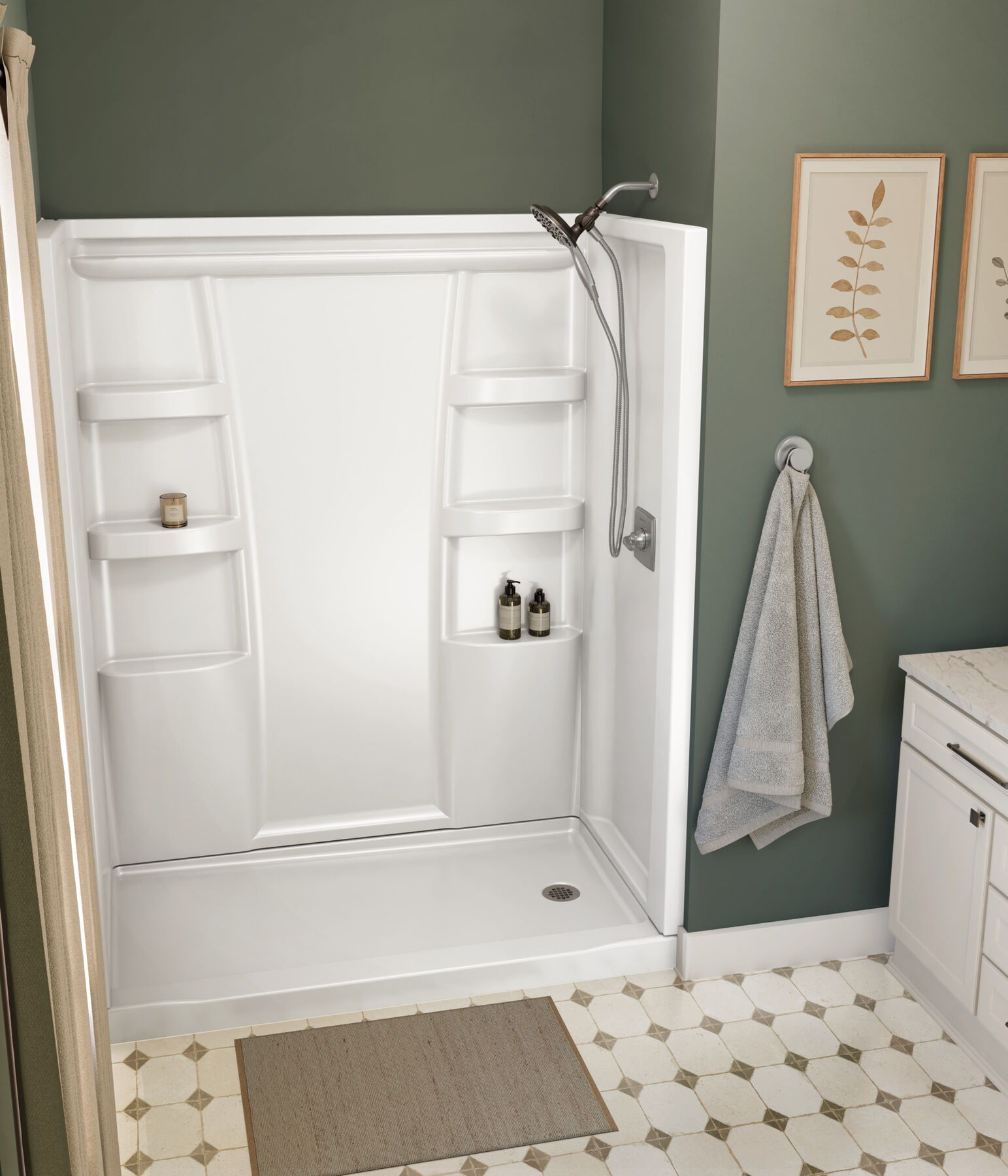 ProCrylic 60 in. x 32 in.Shower Base Right Drain, image 4