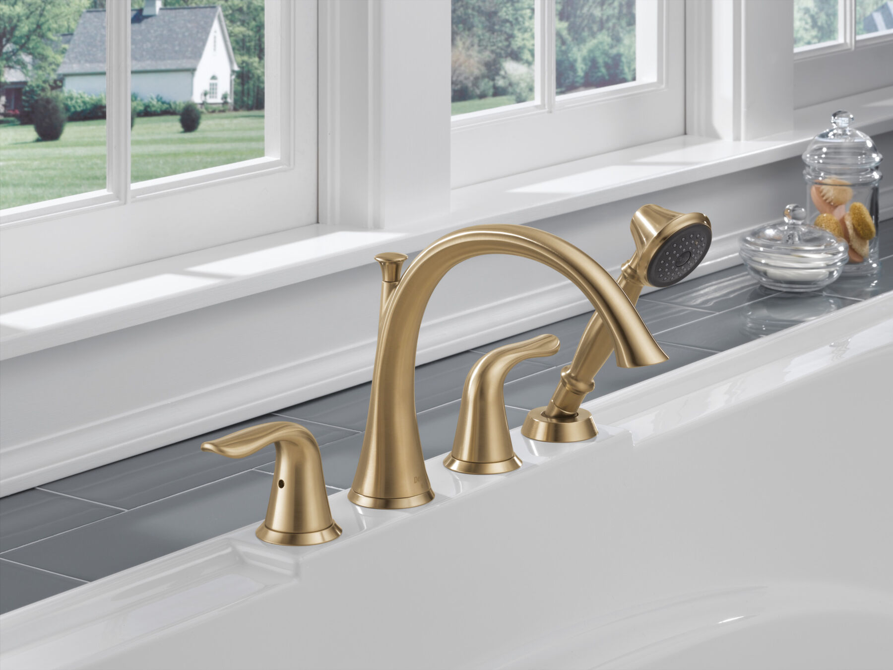 Accesorios de llave para bañera tipo romana con ducha manual 2L (producto recertificado), imagen 1