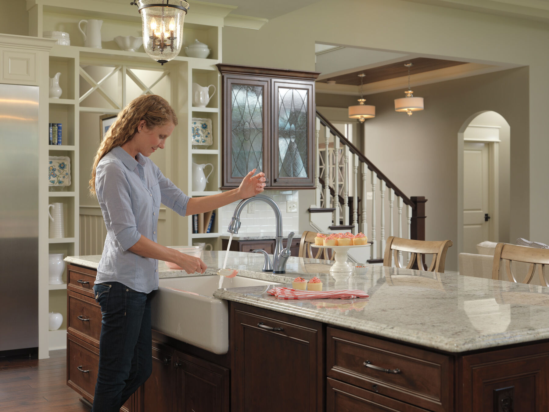 Llave para cocina monomando extensible con tecnologías Touch<sub>2</sub>O® y ShieldSpray®, imagen 11