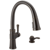 Llave para cocina monomando extensible con dispensador de jabón y tecnología ShieldSpray®