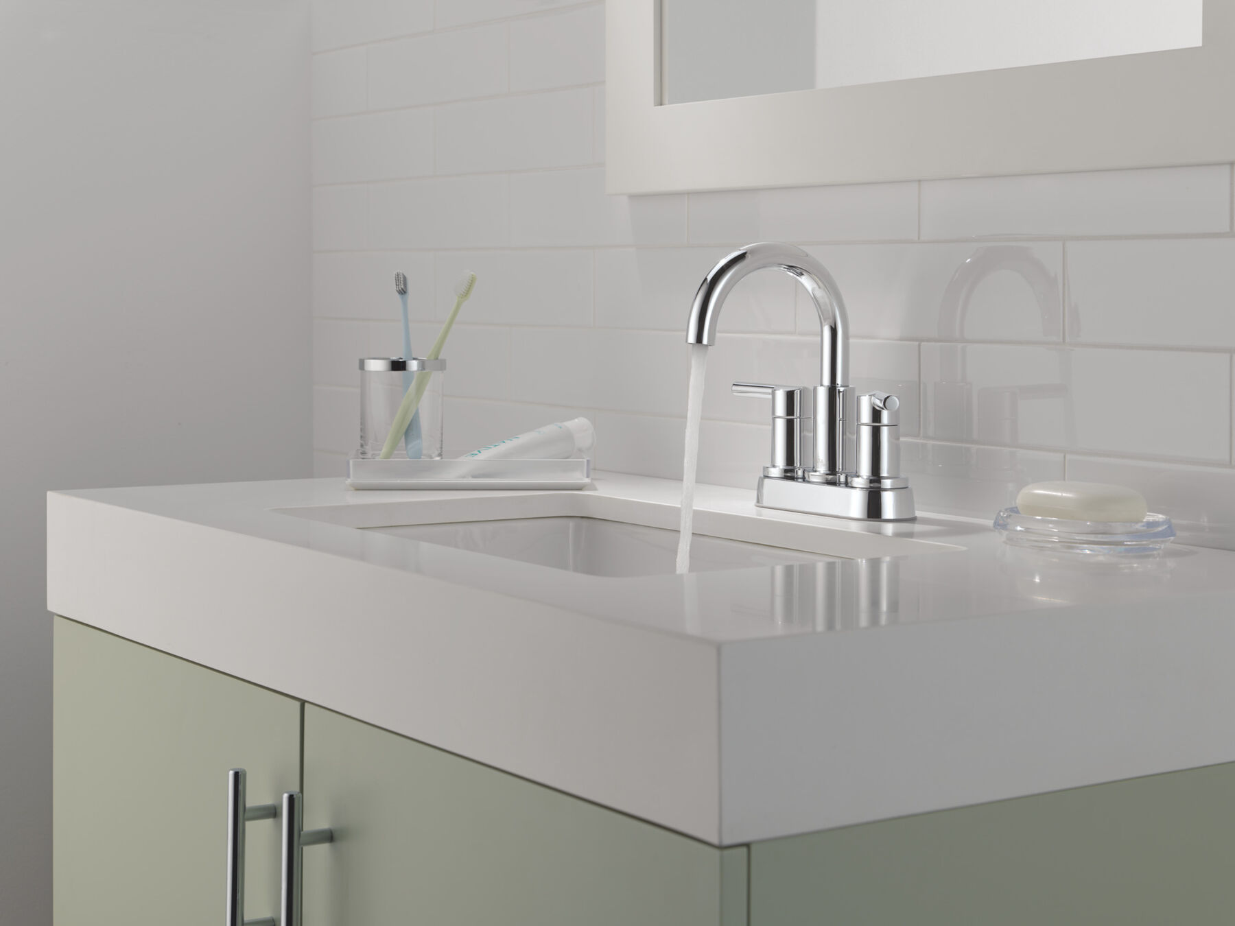 Llave para baño de combinación con dos manijas, imagen 2
