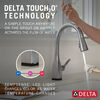 Llave para cocina monomando extensible con tecnologías Touch<sub>2</sub>O® y ShieldSpray®