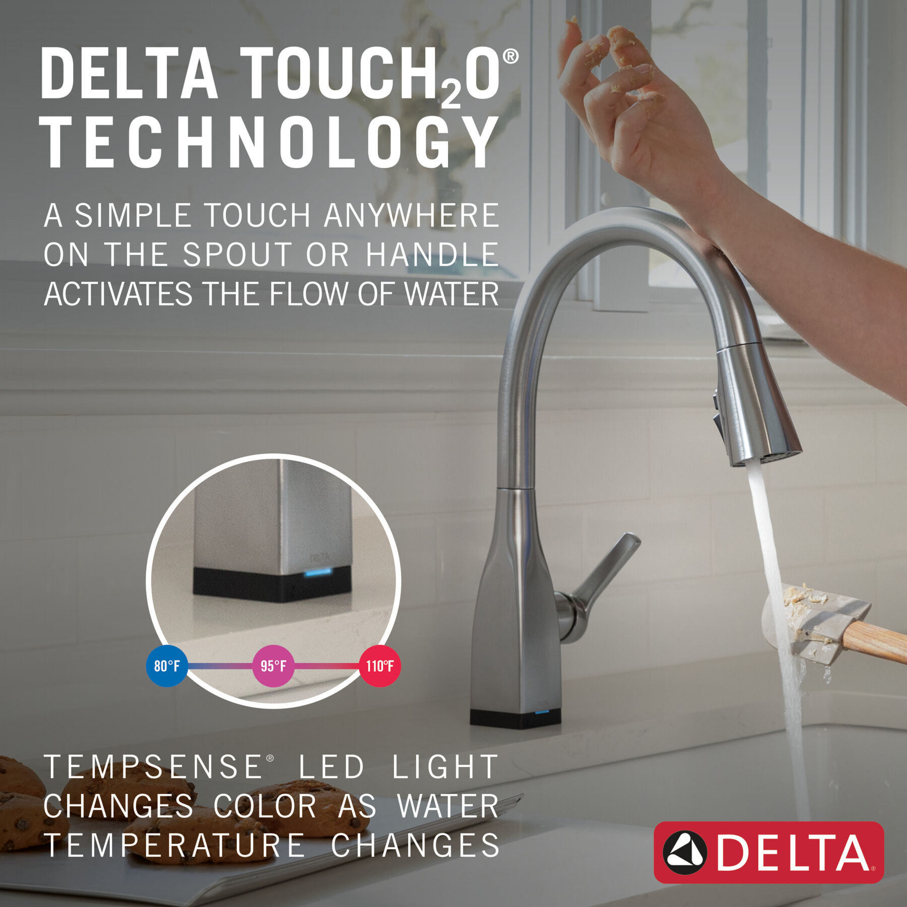 Llave para cocina monomando extensible con tecnologías Touch<sub>2</sub>O® y ShieldSpray®, imagen 13