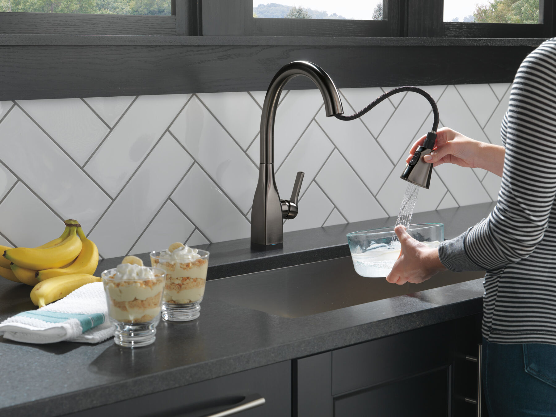 Llave para cocina monomando extensible con tecnologías Touch<sub>2</sub>O® y ShieldSpray®, imagen 10