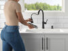 Llave para cocina monomando extensible con dispensador de jabón y tecnología ShieldSpray