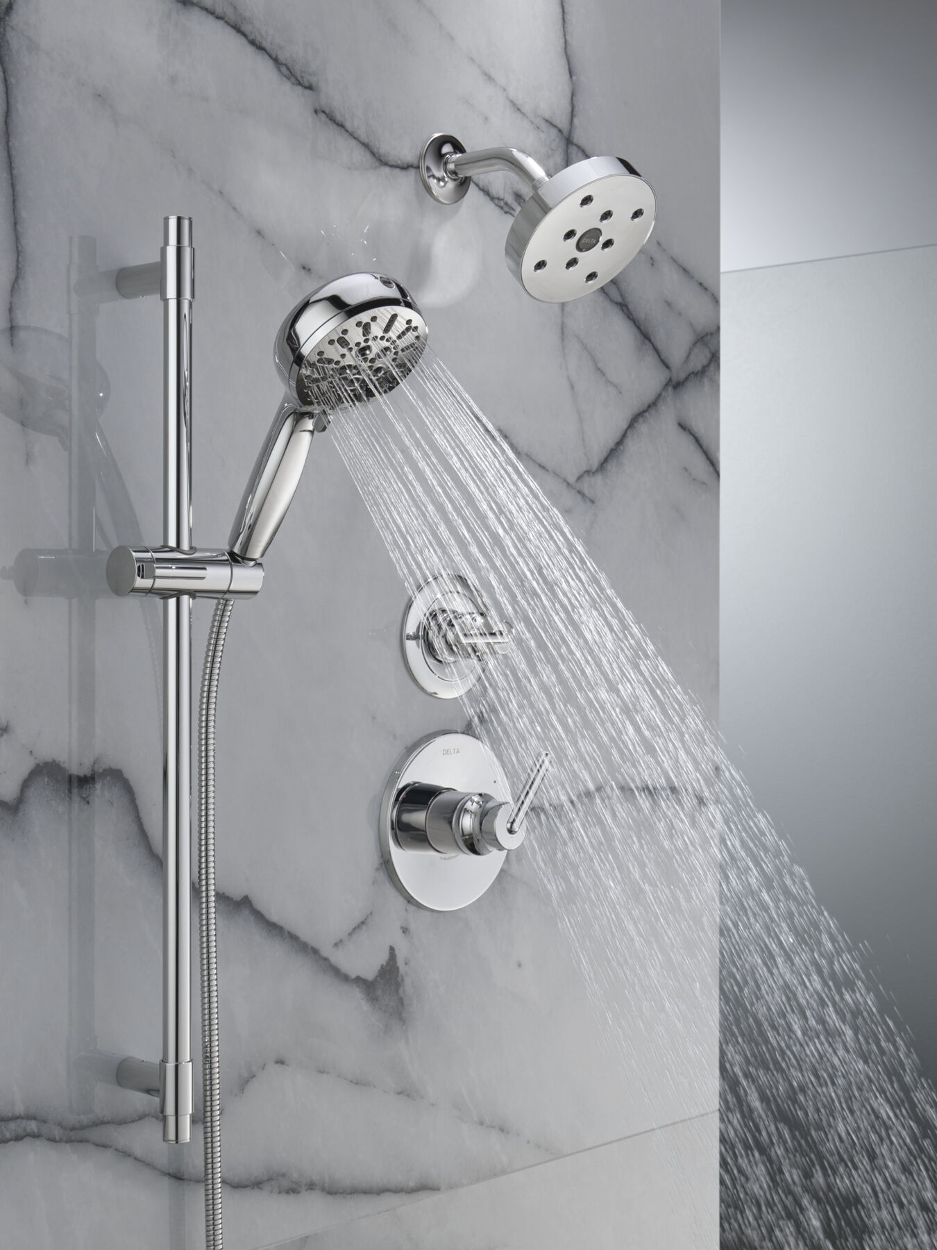 7-Setting Slide Bar Hand Shower with Cleaning Spray, image 10