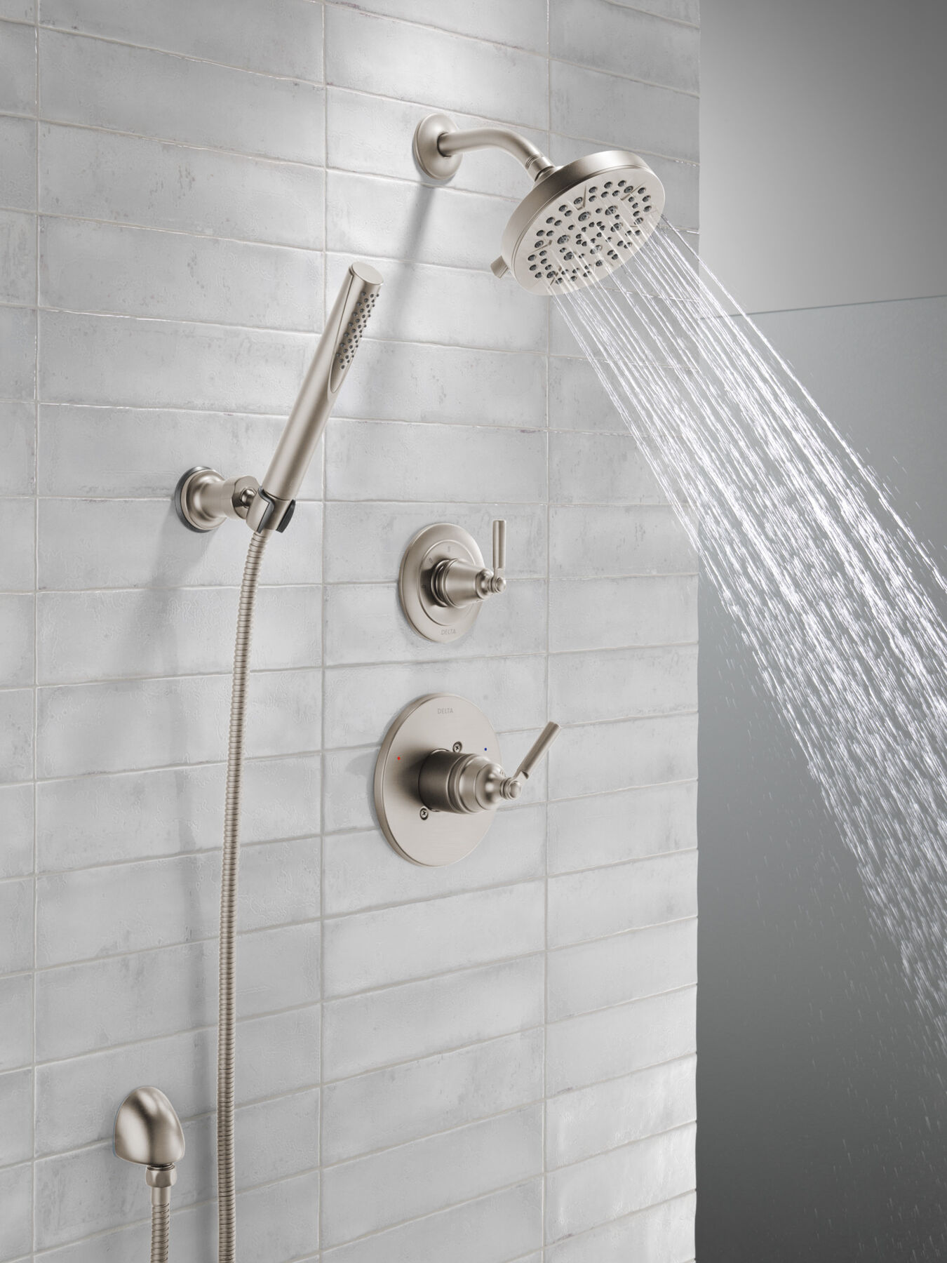 Ducha manual premium para montaje en pared ajustable de una sola función, imagen 18