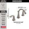 Llave de dos manijas para baño para lavabo de 8"