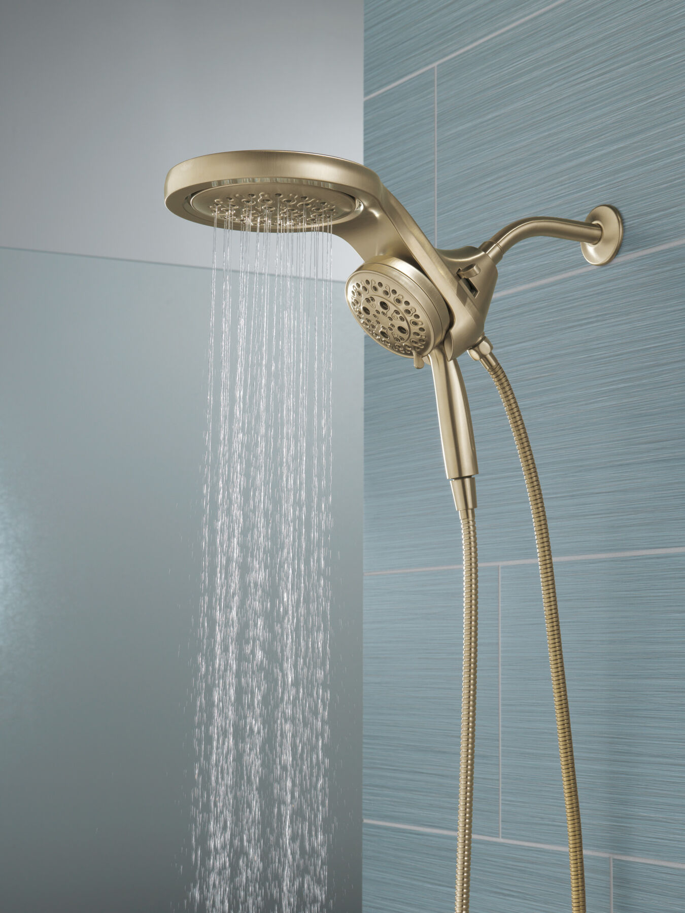 HydroRain® H<sub>2</sub>Okinetic® 5-Setting Two-in-One Shower Head (Recertified), image 10