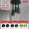 Regadera tipo lluvia colgante H<sub>2</sub>Okinetic® con luz de LED