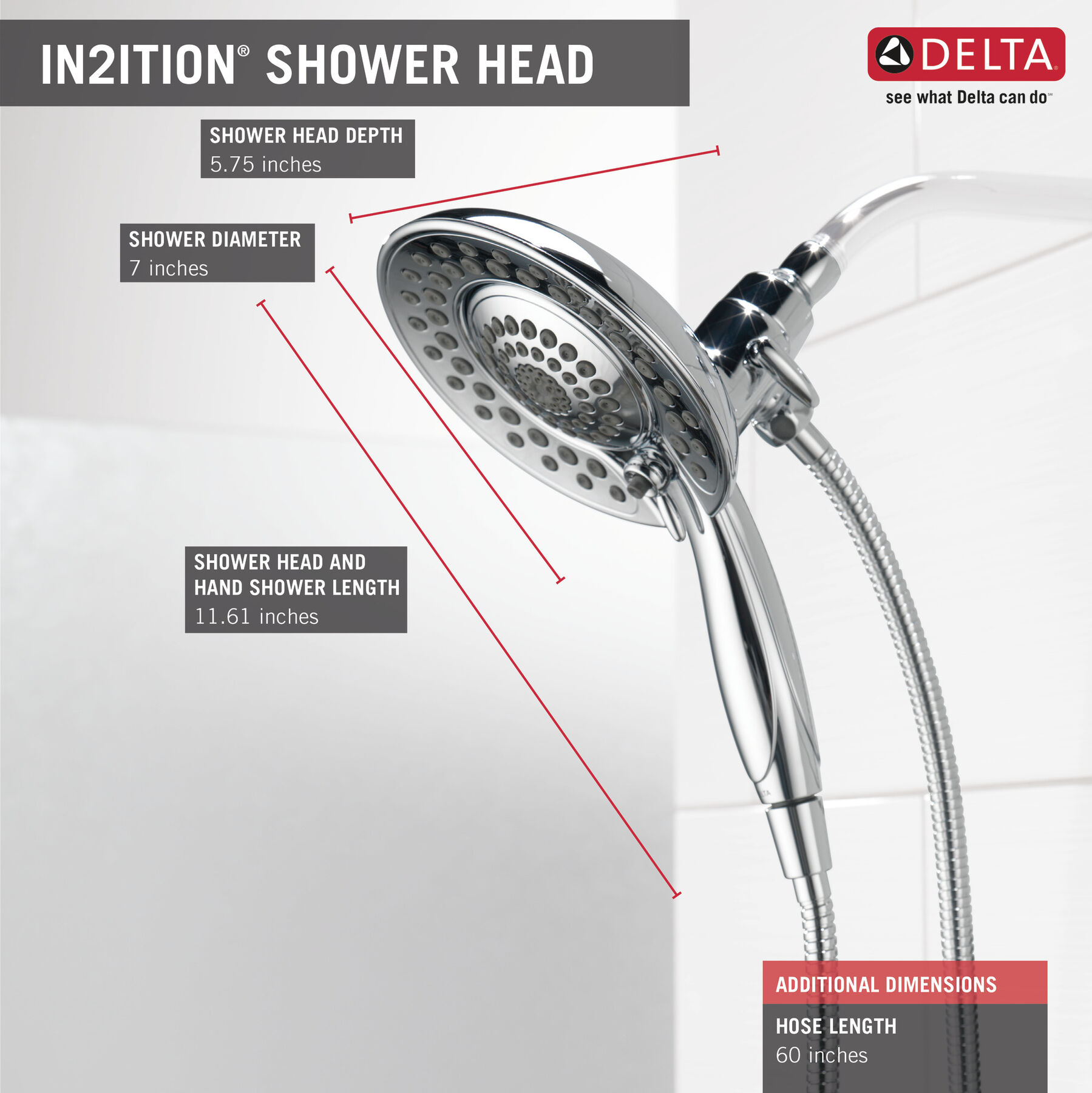 Ducha dos en uno In2ition® de 5 funciones, imagen 8