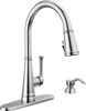 Llave para cocina monomando extensible con dispensador de jabón y tecnología ShieldSpray®