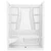 60x32 Alcove Shower Bundle - Left Seat Center Drain