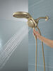 HydroRain® H<sub>2</sub>Okinetic® 5-Setting Two-in-One Shower Head (Recertified)