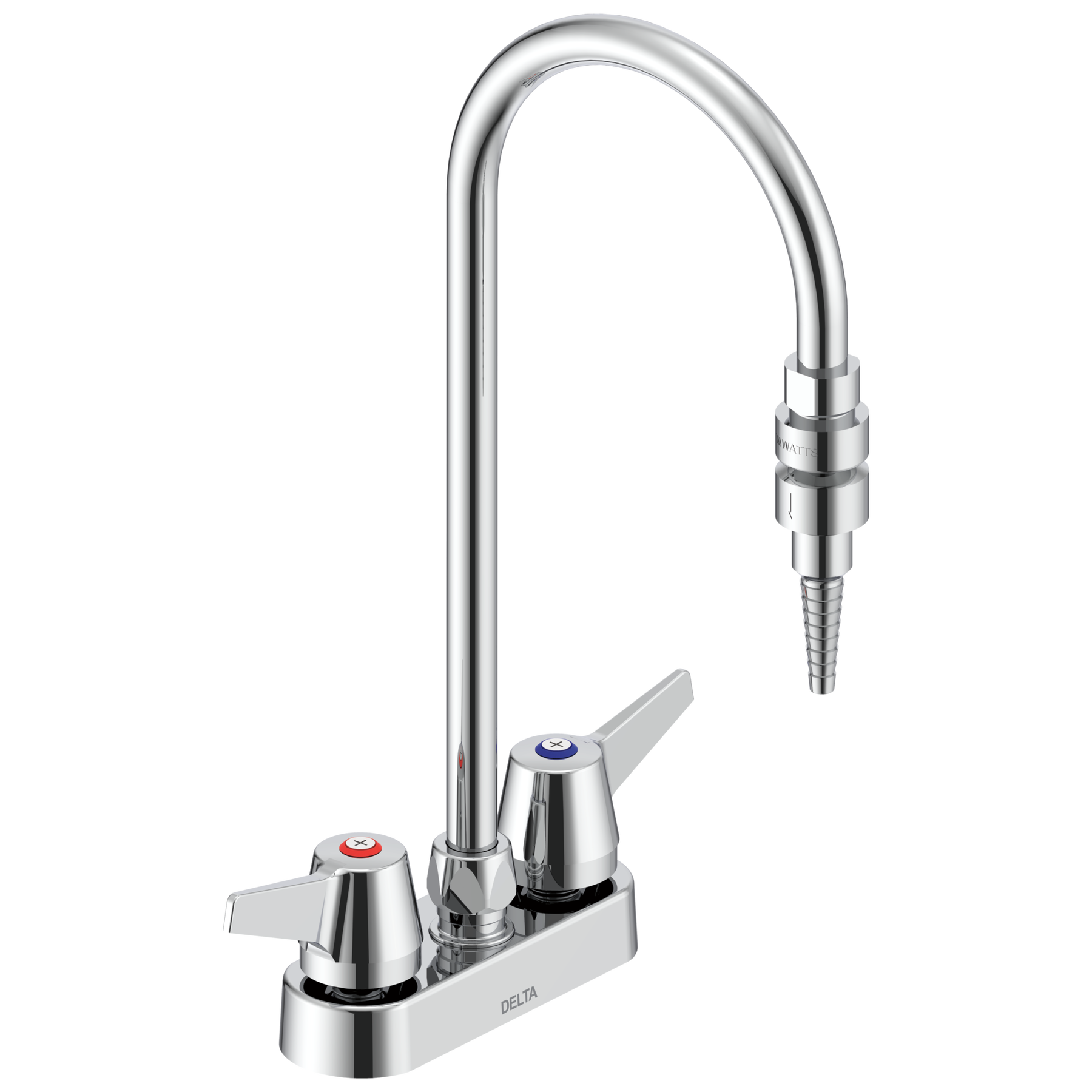 Two Handle 4 In Deck-mount Laboratory Mixing Faucet