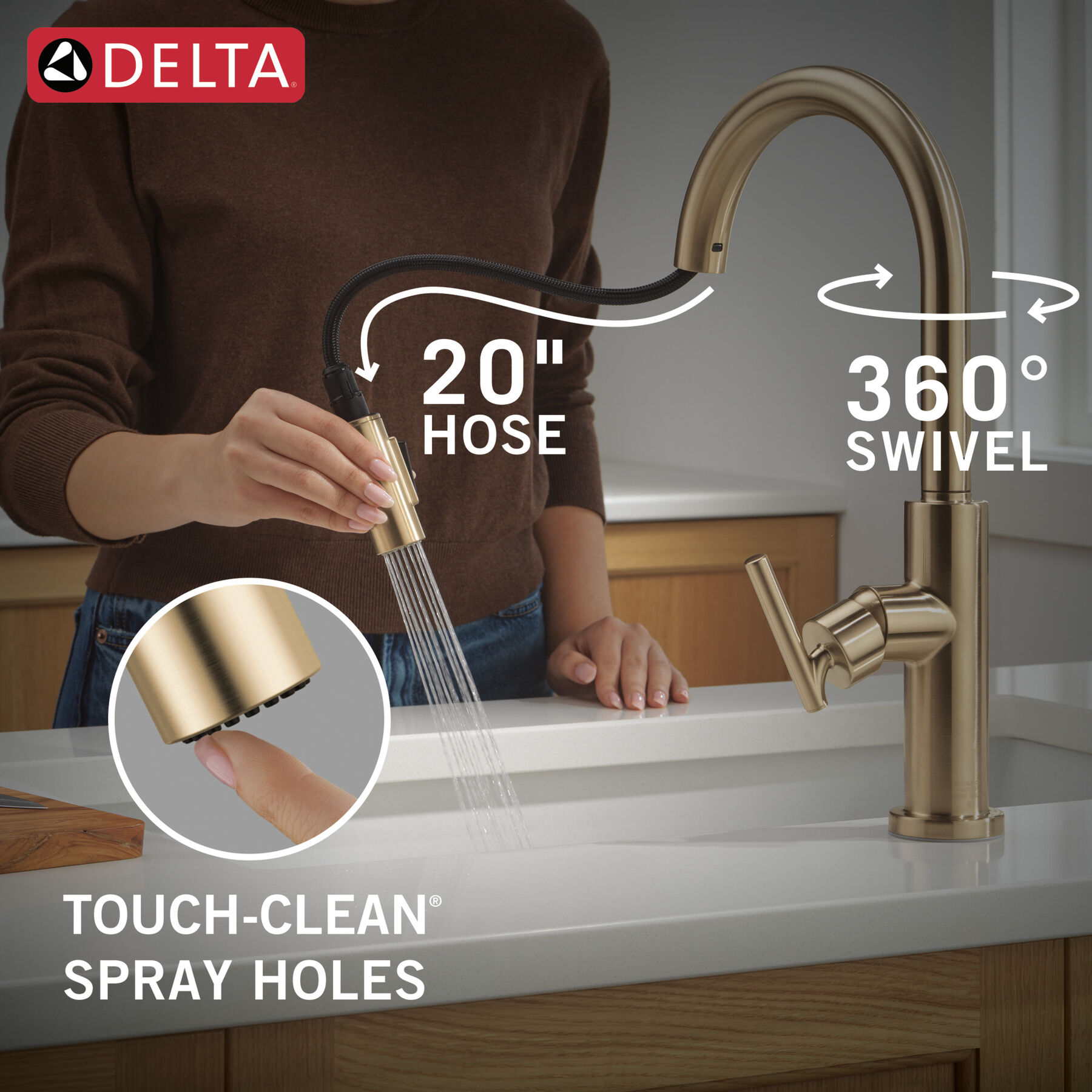 Llave para cocina monomando extensible, imagen 8