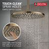Cabezal de ducha tipo lluvia de metal de un ajuste (producto recertificado)