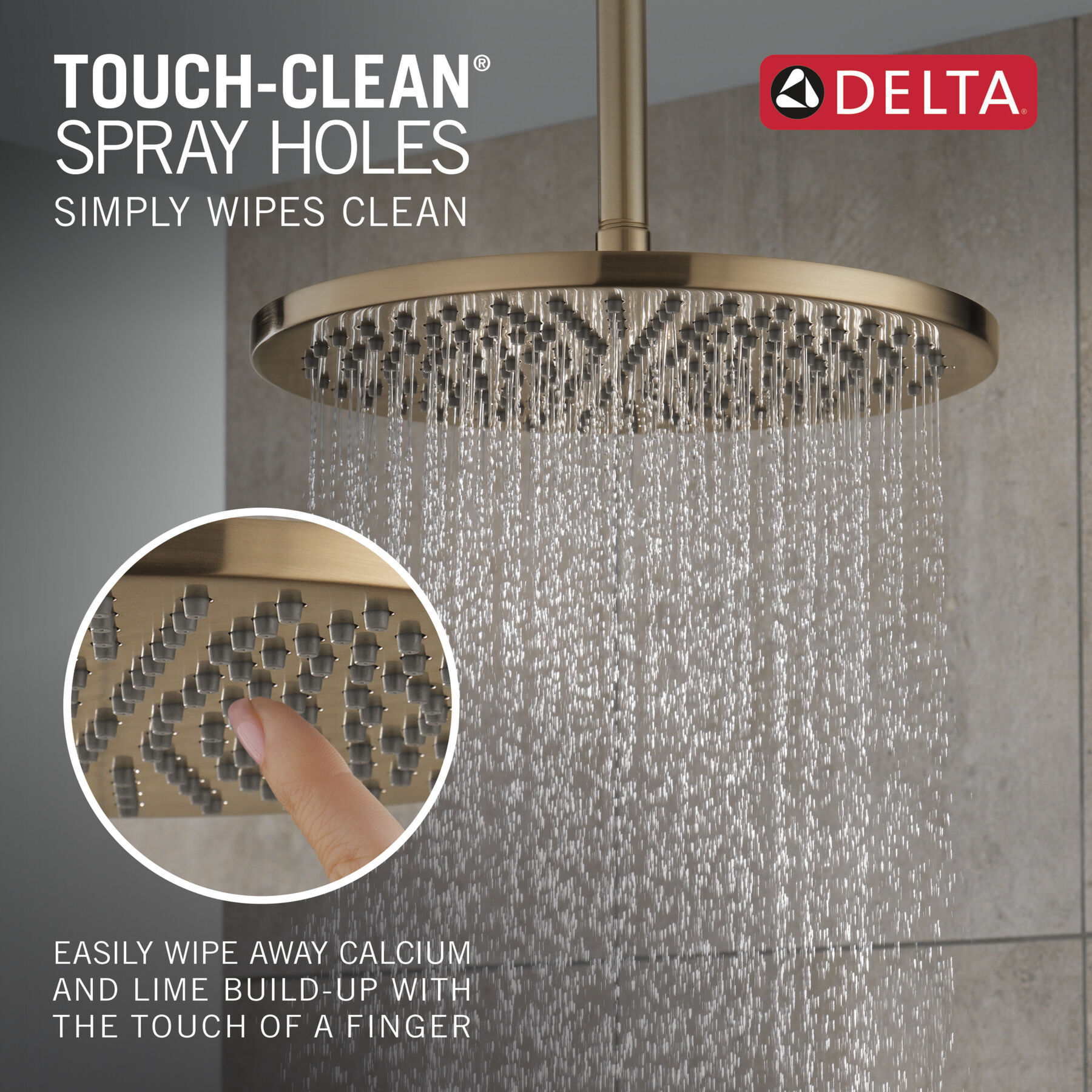 Single-Setting Metal Raincan Shower Head (Recertified), image 2