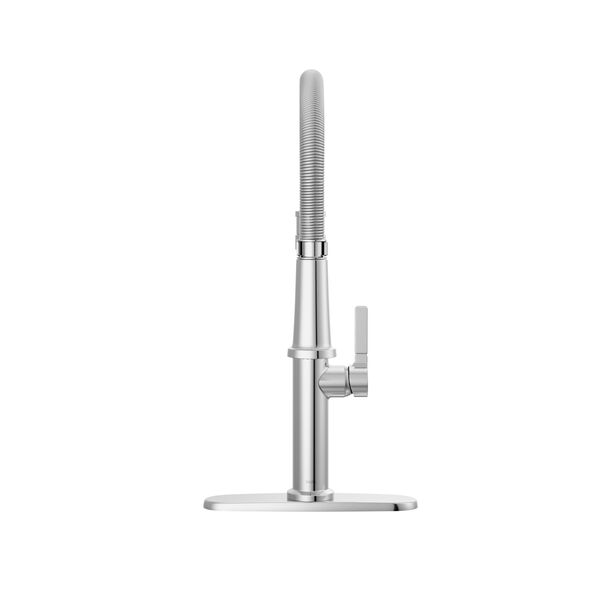 Llave monomando deslizable para cocina con salida con resorte