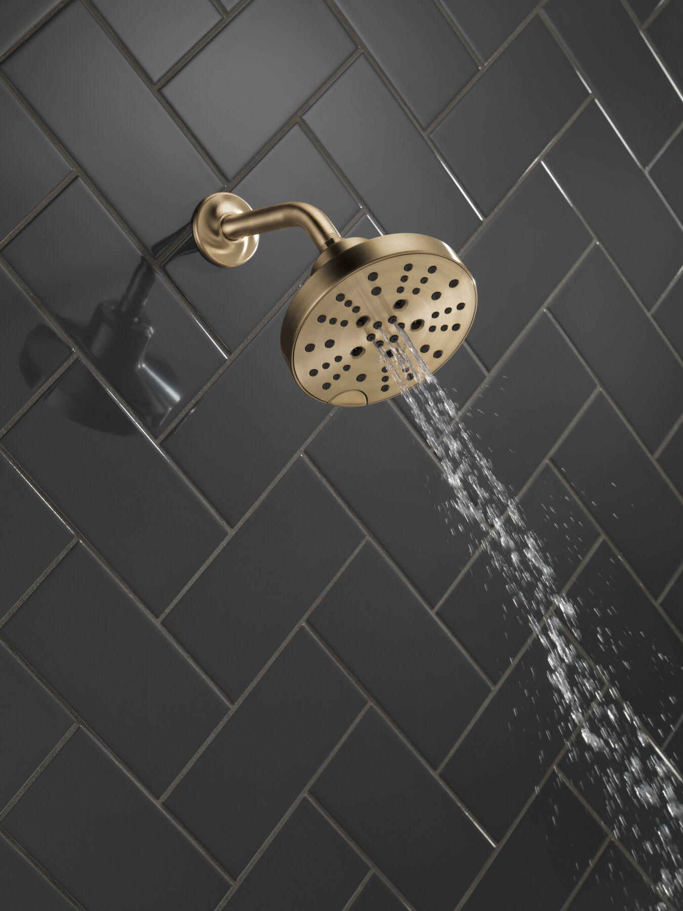H2Okinetic® 5-Setting Contempoary Round Raincan Shower Head (Recertified), image 5