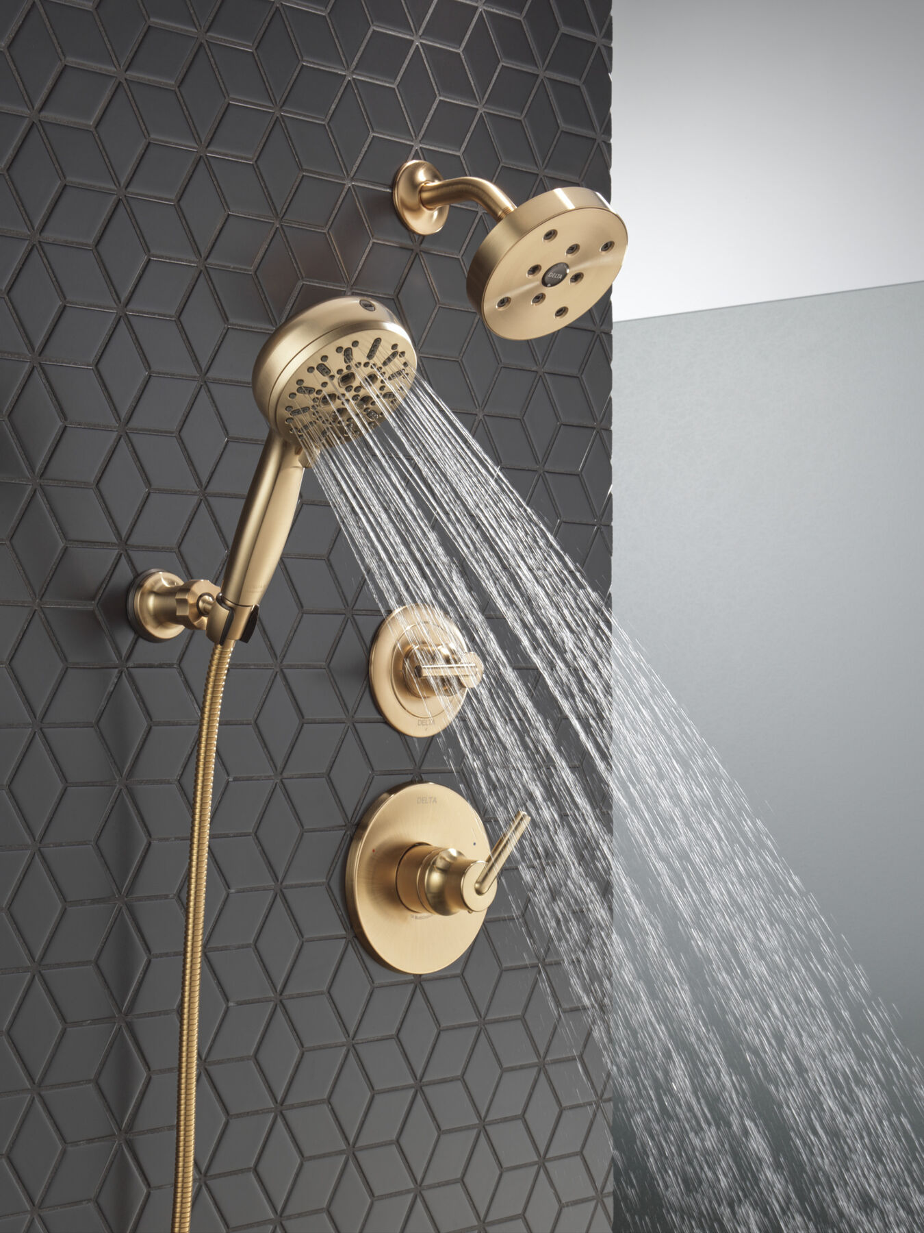 7-Setting Wall Mount Hand Shower with Cleaning Spray, image 14