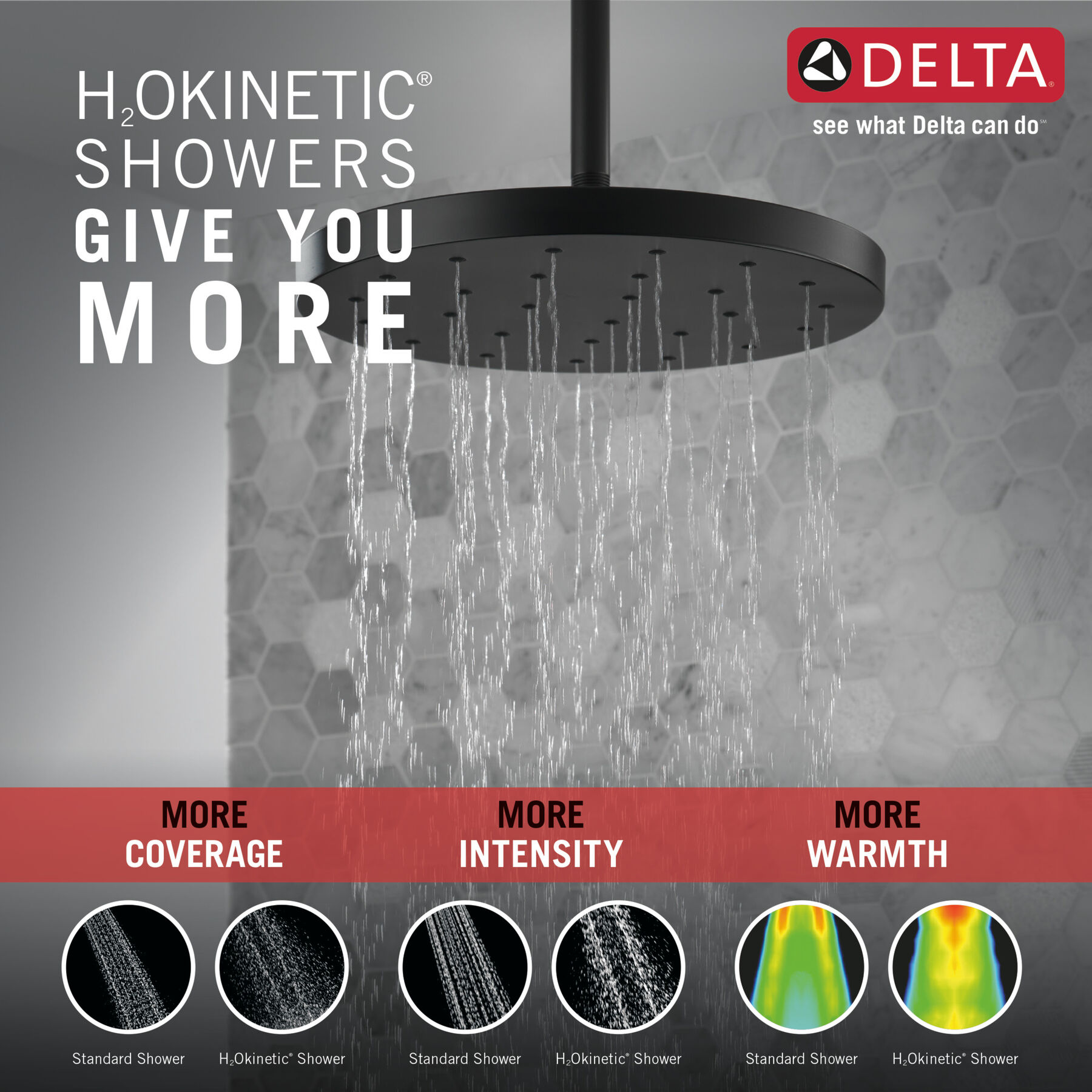 Cabezal de ducha H2Okinetic® UltraSoak™ (producto recertificado), imagen 1