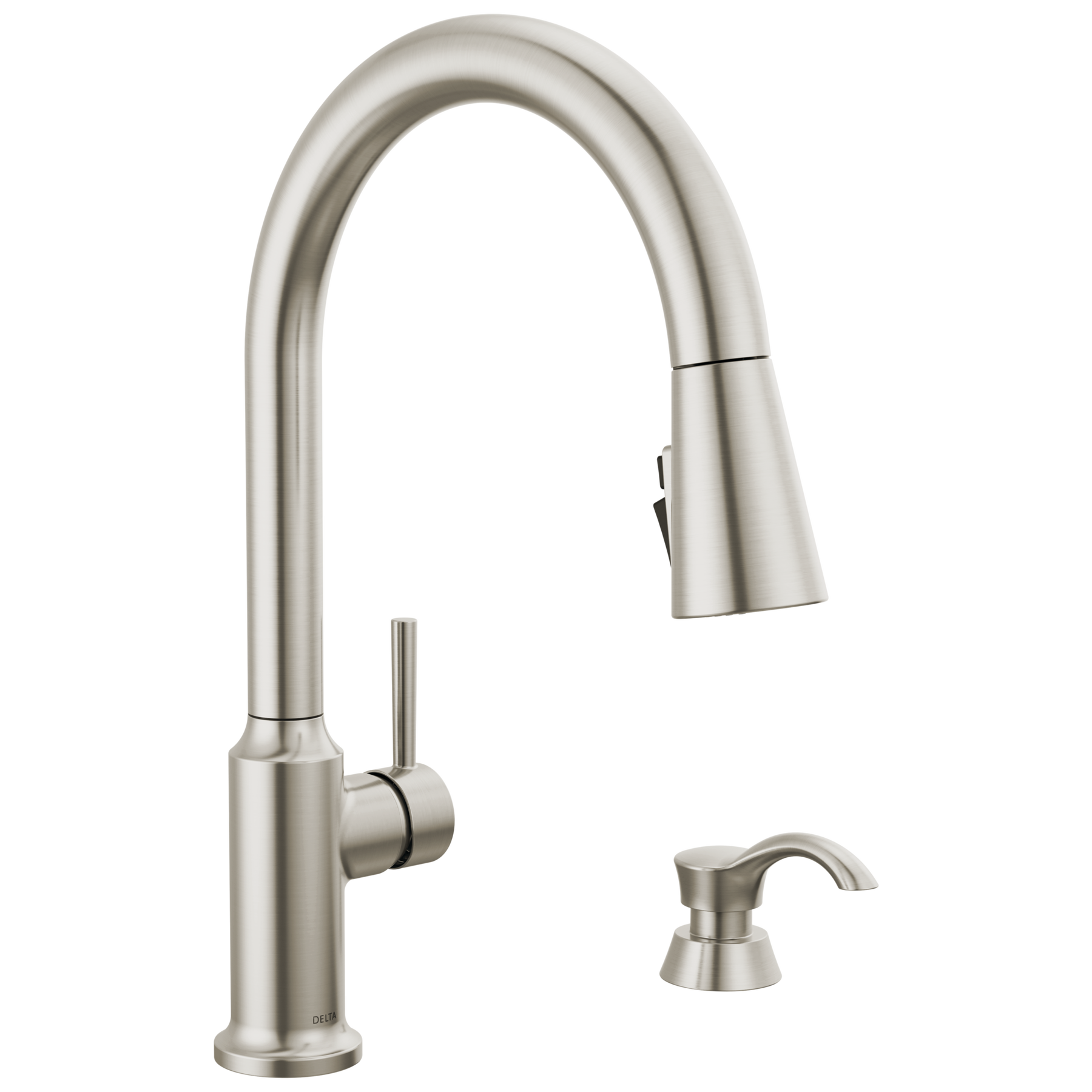 Llave para cocina monomando extensible con dispensador de jabón y tecnología ShieldSpray®