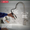 Llave para cocina monomando extensible con tecnología ShieldSpray