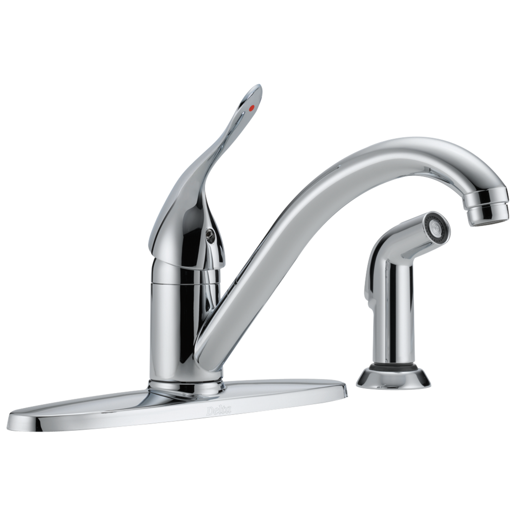 Llave para cocina de una manija con rociador