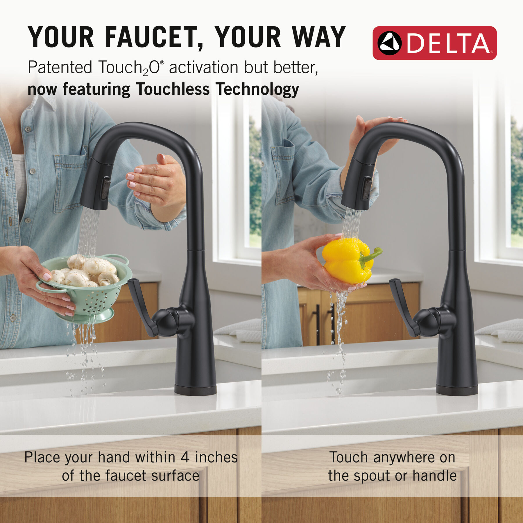 Touch<sub>2</sub>O® Technology Kitchen Faucet with Touchless Technology, image 10