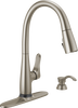 Dunsley Single Handle Pull-Down Kitchen Faucet with Touch<sub>2</sub>O® and VoiceIQ® Technology