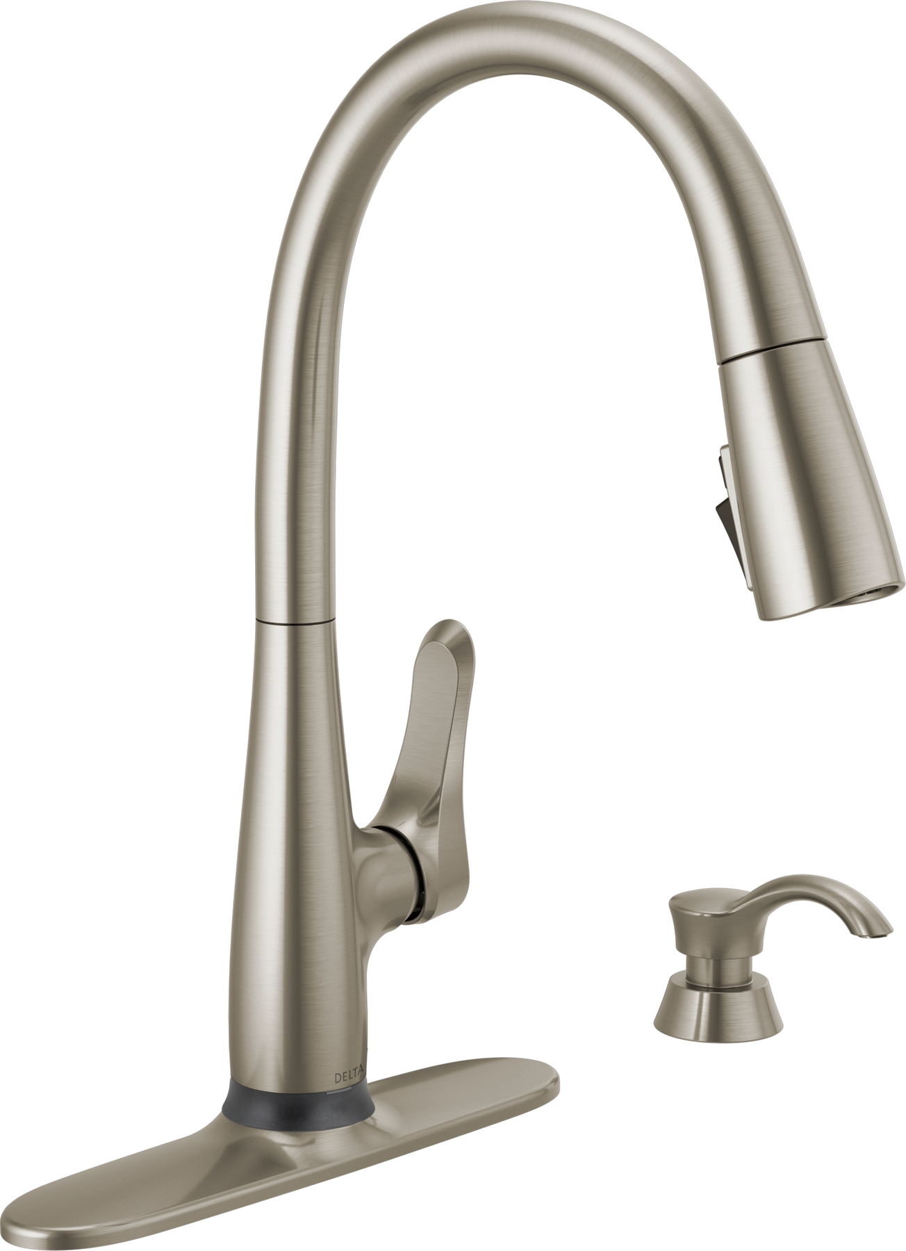 Dunsley Single Handle Pull-Down Kitchen Faucet with Touch<sub>2</sub>O® and VoiceIQ® Technology, image 1