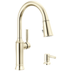 Pull-Down Kitchen Single Handle with Soap Dispenser Bundle