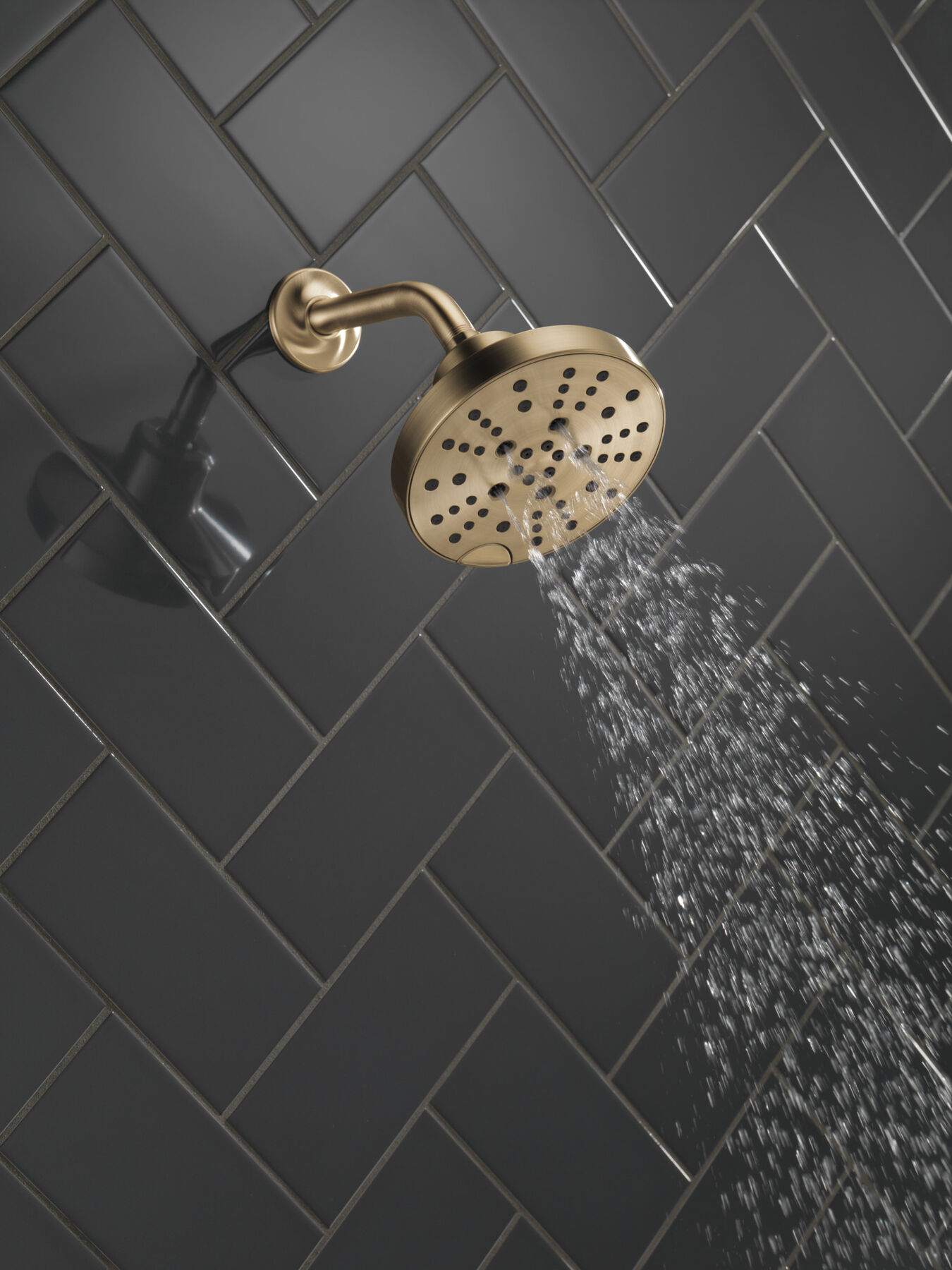 H2Okinetic® 5-Setting Contempoary Round Raincan Shower Head (Recertified), image 4