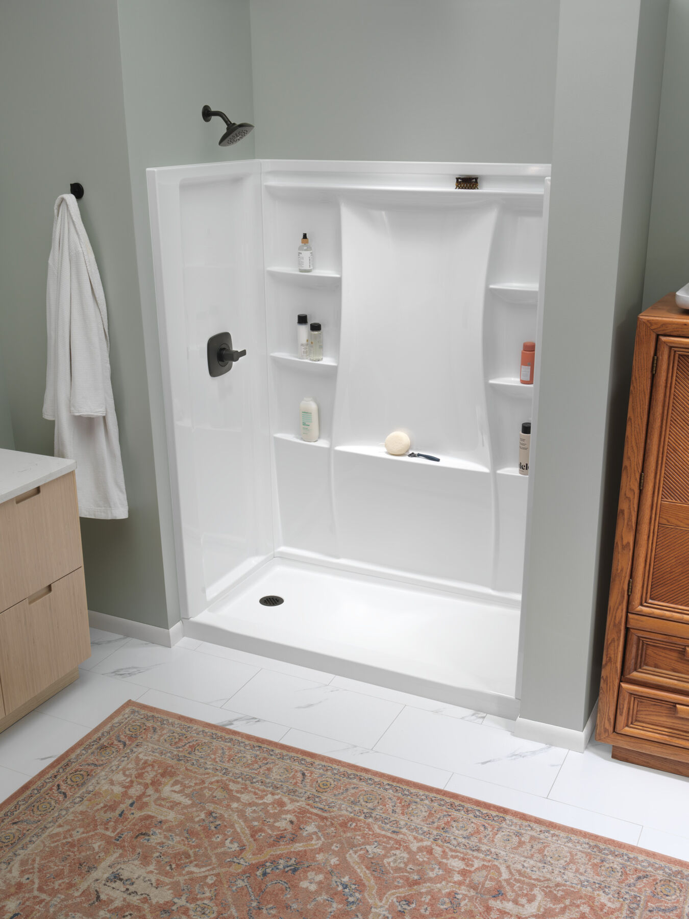 Classic 500 Shower Base 60"x30" Left Drain, image 5