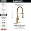 Single Handle Pull-Down Spring Kitchen Faucet