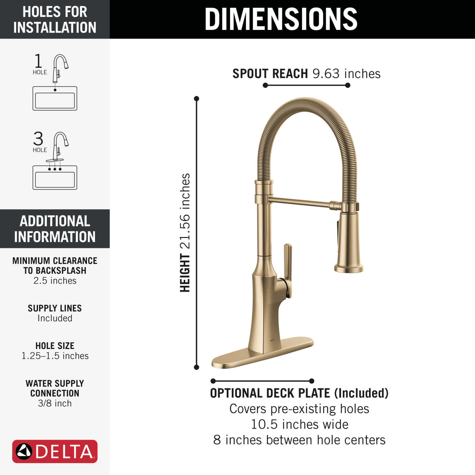 Single Handle Pull-Down Spring Kitchen Faucet, image 3